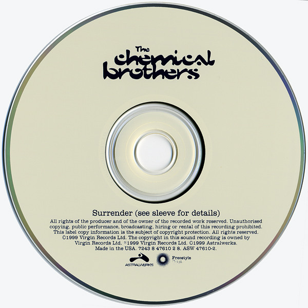 The Chemical Brothers - Surrender | Virgin (7243 8 47610 2 8) - 4