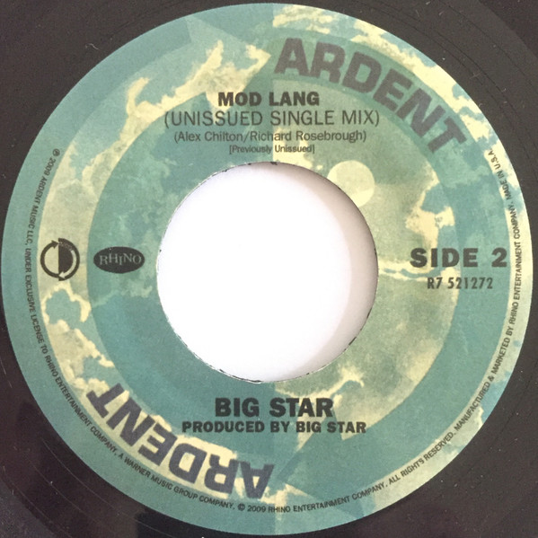 Big Star - Feel (Alternate Mix) 7" | Rhino Records (R7 521272) - 4 Big Star - Feel (Alternate Mix) 7" | Rhino Records (R7 521272) - 4