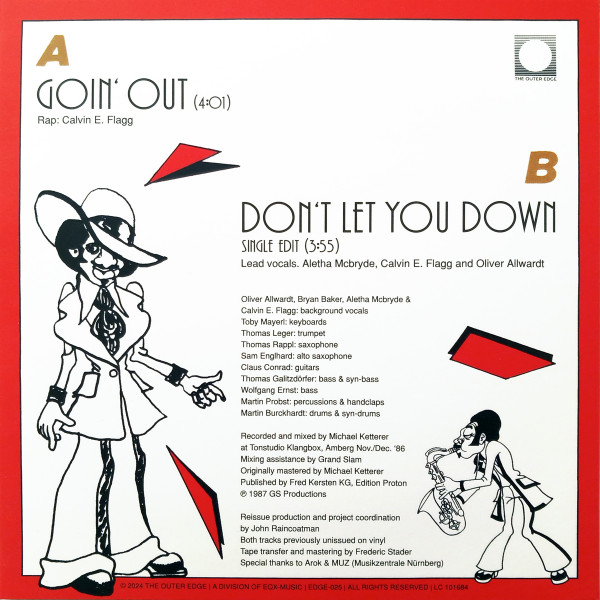 Grand Slam - Goin' Out / Don't Let You Down | The Outer Edge (EDGE-025) - 2