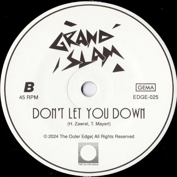 Grand Slam - Goin' Out / Don't Let You Down | The Outer Edge (EDGE-025) - 4