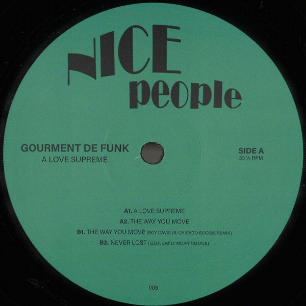 Gourment De Funk - A Love Supreme | NICEPEOPLE (NCP006) - main Gourment De Funk - A Love Supreme | NICEPEOPLE (NCP006) - main
