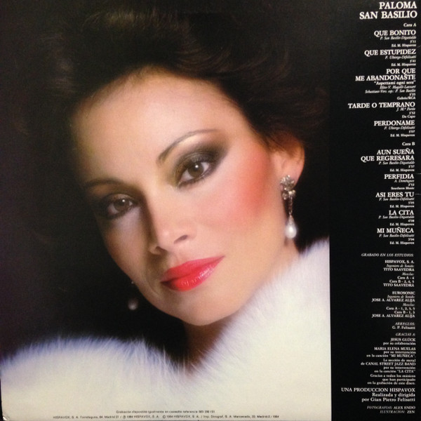 Paloma San Basilio - Paloma | Hispavox ((90) 190 151) - 2