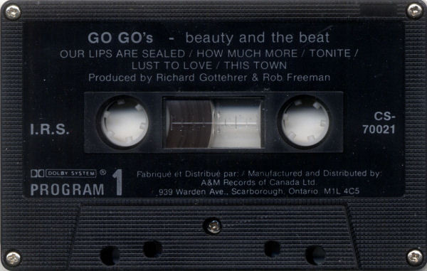 Go-Go's - Beauty And The Beat | I.R.S. Records (CS-70021) - 3 Go-Go's - Beauty And The Beat | I.R.S. Records (CS-70021) - 3