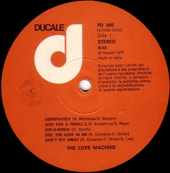 The Love Machine - The Love Machine | Ducale (PD 340) - 3 The Love Machine - The Love Machine | Ducale (PD 340) - 3