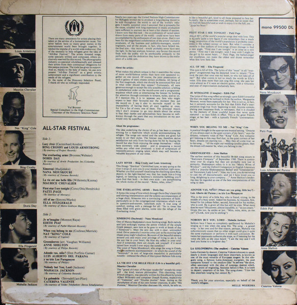 Various - All-Star Festival | United Nations (UN) (99500 DL) - 2 Various - All-Star Festival | United Nations (UN) (99500 DL) - 2