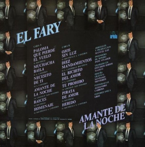El Fary - Amante De La Noche | Ariola (E-204.588) - 2