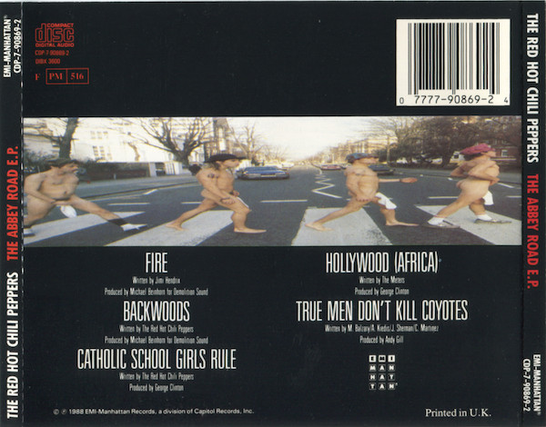 Red Hot Chili Peppers - The Abbey Road E.P. | EMI-Manhattan Records (CDP-7-90869-2) - 2 Red Hot Chili Peppers - The Abbey Road E.P. | EMI-Manhattan Records (CDP-7-90869-2) - 2