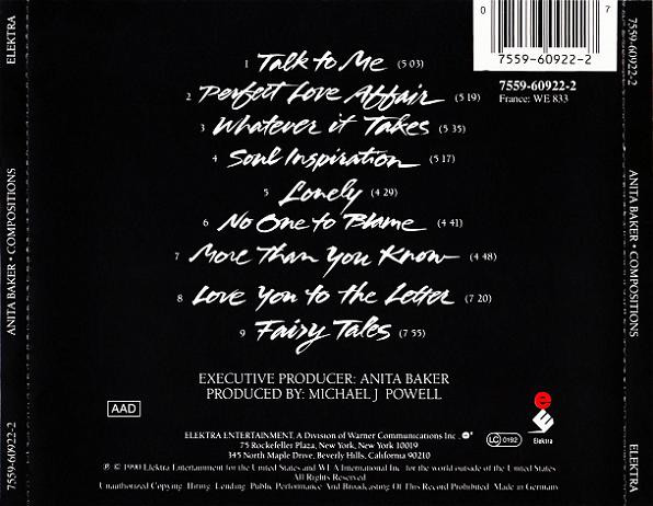 Anita Baker - Compositions | Elektra (7559-60922-2) - 2