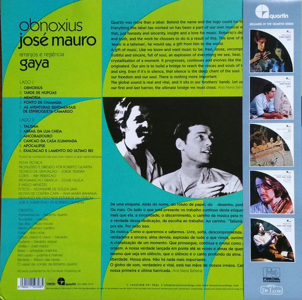 José Mauro - Obnoxius | Far Out Recordings (FARO 191LP) - 2 José Mauro - Obnoxius | Far Out Recordings (FARO 191LP) - 2