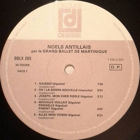Grand Ballet De Martinique - An Nou Chanté Et Dansé Noel | Disques Déesse (DDLX203) - 3 Grand Ballet De Martinique - An Nou Chanté Et Dansé Noel | Disques Déesse (DDLX203) - 3