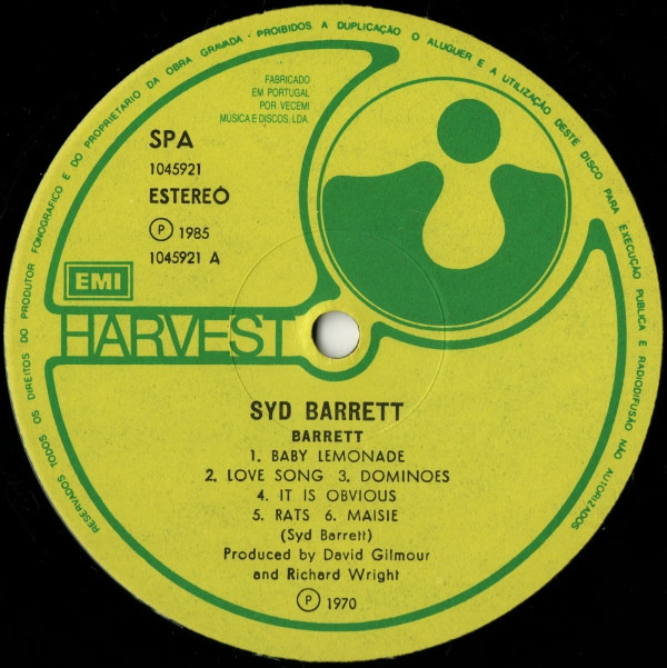 Syd Barrett - Barrett | Harvest (1045921) - 3