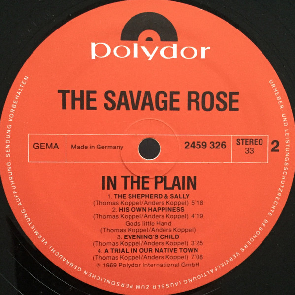 Savage Rose - In The Plain | Polydor (2459 326) - 4