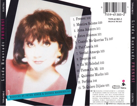 Linda Ronstadt - Frenesí | Elektra (7559-61383-2) - 2