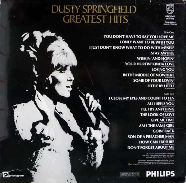 Dusty Springfield - Greatest Hits | Philips (PRICE 45) - 2