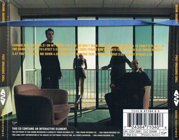 Skunk Anansie - Post Orgasmic Chill | Virgin (CDV 2881) - 2 Skunk Anansie - Post Orgasmic Chill | Virgin (CDV 2881) - 2