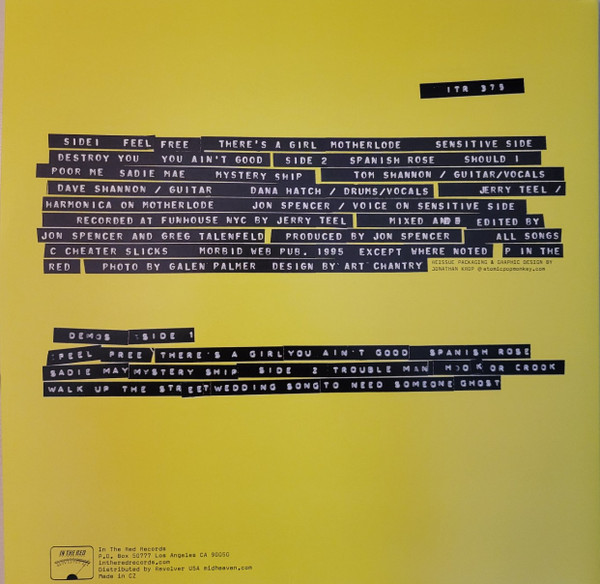 Cheater Slicks - Don't Like You (2LP - 30th Anniversary Limited Edition - Pink/Yellow Vinyl) [Vinyl] | In The Red Recordings (ITR 375) - 4