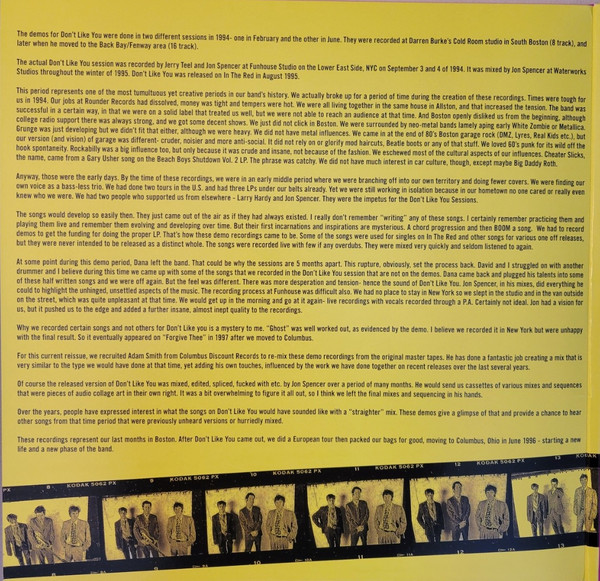 Cheater Slicks - Don't Like You (2LP - 30th Anniversary Limited Edition - Pink/Yellow Vinyl) [Vinyl] | In The Red Recordings (ITR 375) - 2
