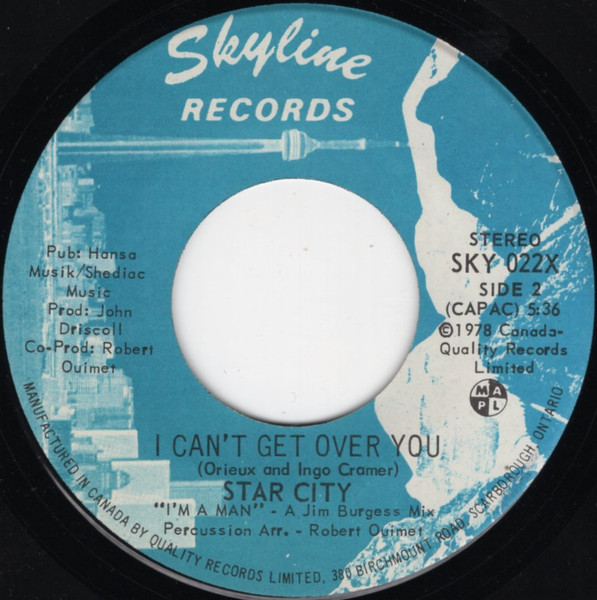 Star City - I'm A Man | Skyline Records (SKY 022X) - 2