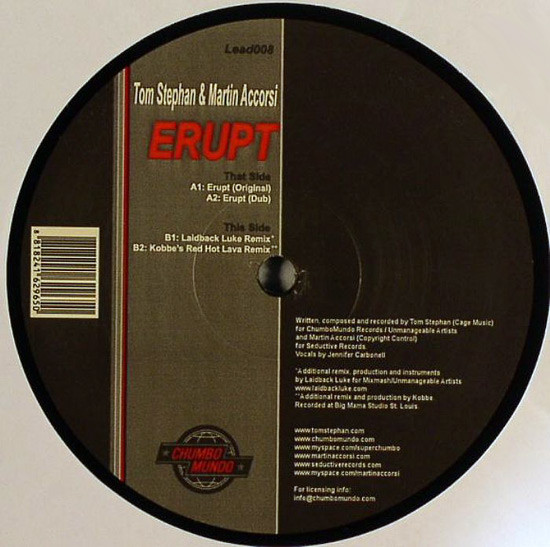 Tom Stephan & Martin Accorsi - Erupt | ChumboMundo Records (Lead008)