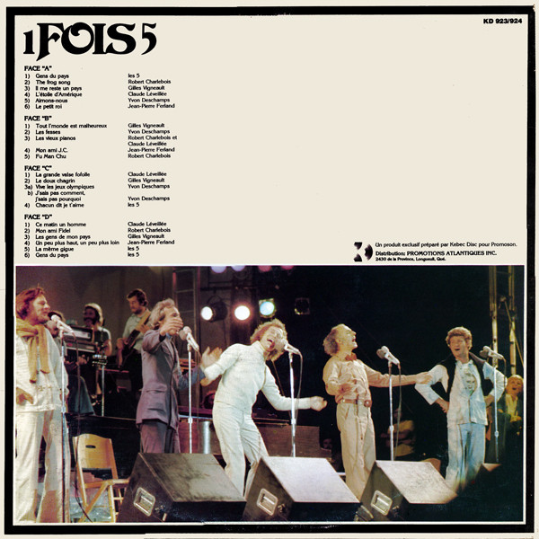 Various - 1 Fois 5 | Kébec-Disc (KD 923-24) - 2 Various - 1 Fois 5 | Kébec-Disc (KD 923-24) - 2