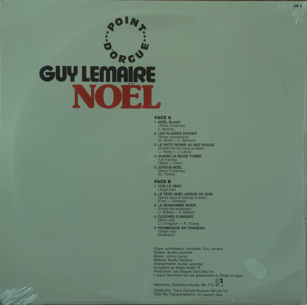 Guy Lemaire - Point D'Orgue Noël | Les Disques Danse-Bec. (DB 6) - 2 Guy Lemaire - Point D'Orgue Noël | Les Disques Danse-Bec. (DB 6) - 2