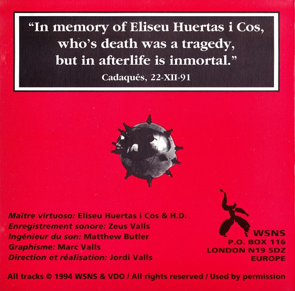 Vagina Dentata Organ - Un Chien Catalan | WSNS (WSNS 1994 001 CD) - 3