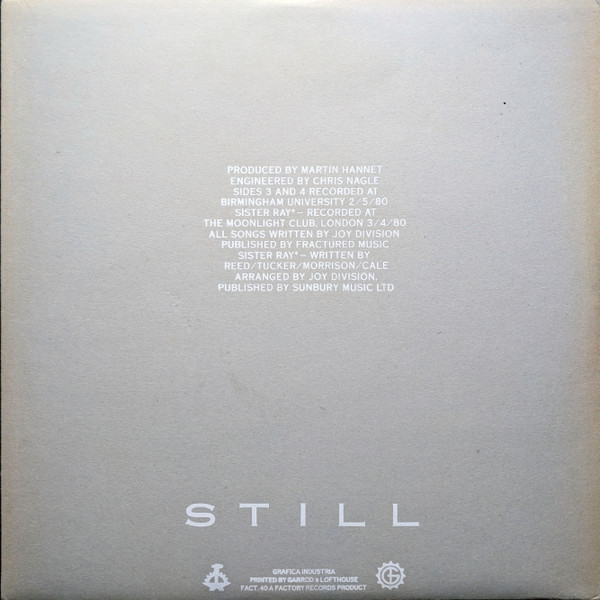 Joy Division - Still | Factory (FACT 40) - 4 Joy Division - Still | Factory (FACT 40) - 4