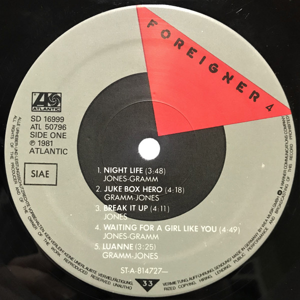 Foreigner - 4 | Atlantic (ATL 50 796) - 3