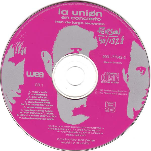 La Unión - En Concierto - Tren De Largo Recorrido | WEA (9031-77342-2) - 3