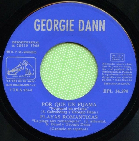 Georgie Dann - Por Que Un Pijama | La Voz De Su Amo (EPL 14.294) - 3