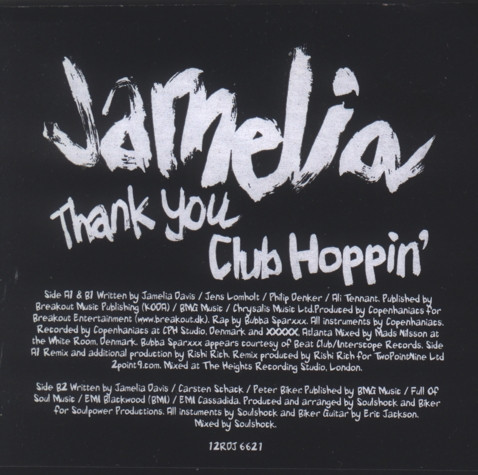 Jamelia - Thank You / Club Hoppin' | Parlophone (12RDJ 6621) - 3 Jamelia - Thank You / Club Hoppin' | Parlophone (12RDJ 6621) - 3