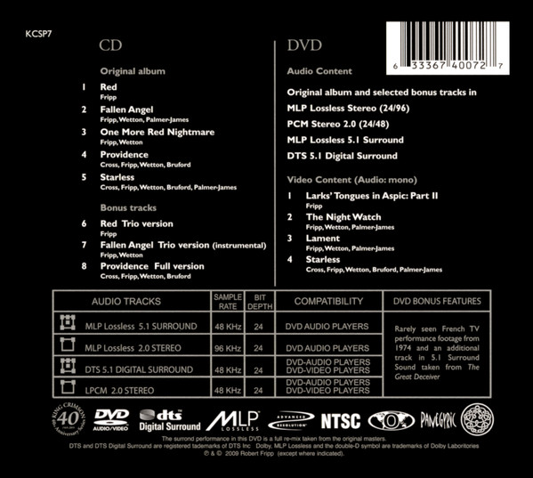King Crimson - Red | Discipline Global Mobile (KCSP7) - 2
