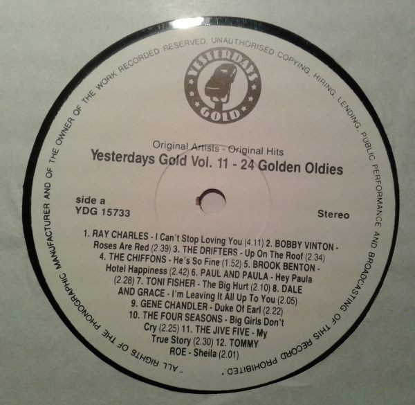 Various - Yesterdays Gold Vol. 11 (24 Golden Oldies) | Yesterdays Gold (YDG 15733) - 3