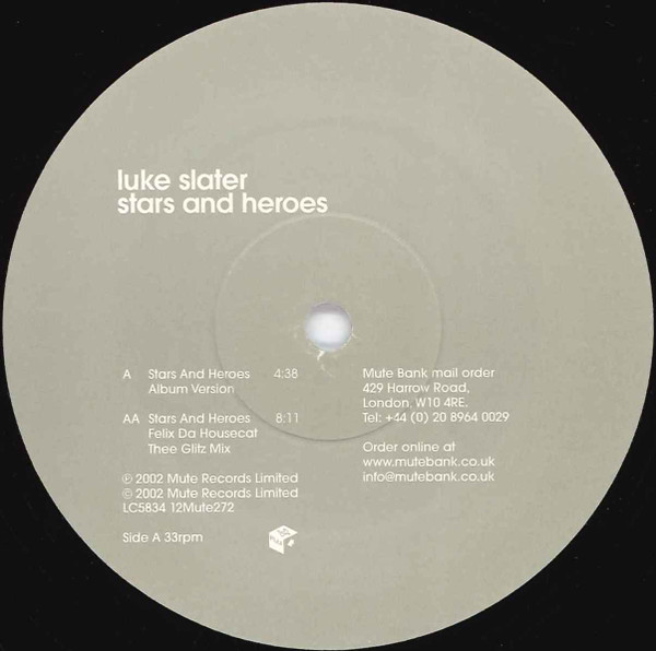 Luke Slater - Stars And Heroes | Mute (12Mute272) - 3