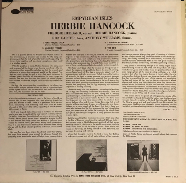 Herbie Hancock - Empyrean Isles | Blue Note (BST 84175)