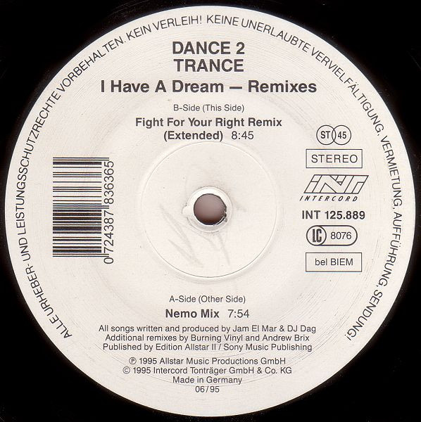 Dance 2 Trance - I Have A Dream (Remixes) | Blow Up (INT 125.889) - main Dance 2 Trance - I Have A Dream (Remixes) | Blow Up (INT 125.889) - main
