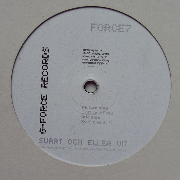Svart/Vit - Svart Och Eller Vit | G-Force Records (FORCE7)