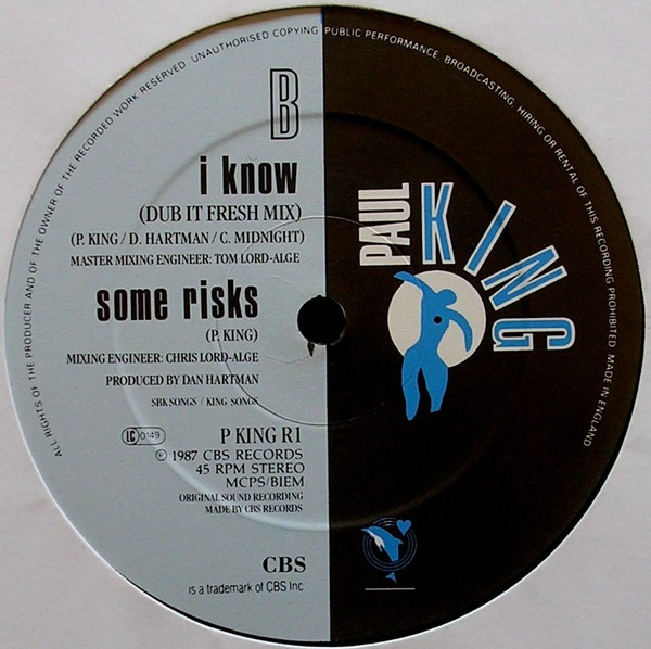Paul King - I Know (Instant Magic Mix) | CBS (P KING R1) - main