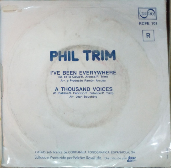 Phil Trim - I've Been Everywhere / A Thousand Voices | Zafiro (RCFE 101) - 2