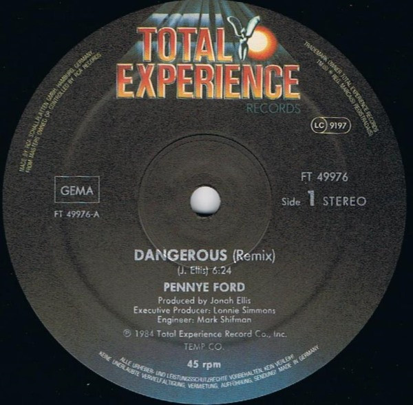 Penny Ford - Dangerous / Change Your Wicked Ways | Total Experience Records (FT 49976)