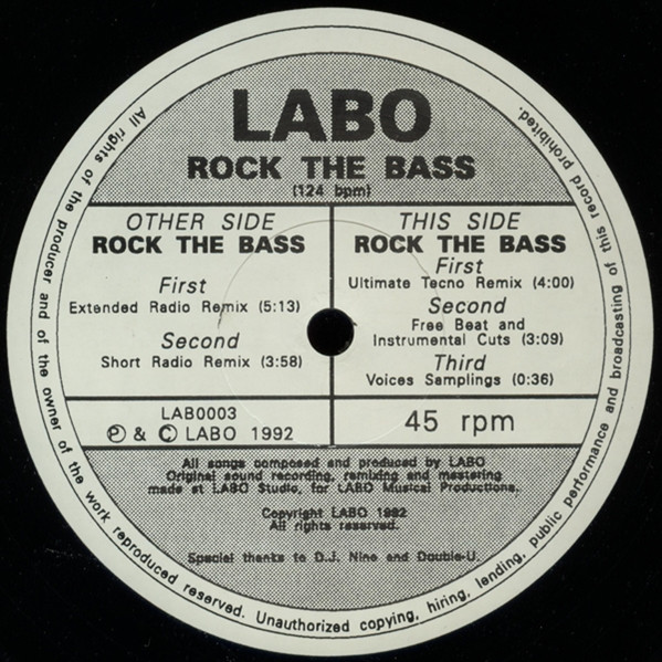Labo - Rock The Bass Remix | EuroMania Records (LAB0003) - 2 Labo - Rock The Bass Remix | EuroMania Records (LAB0003) - 2
