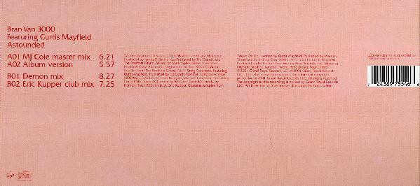 Bran Van 3000 Featuring Curtis Mayfield - Astounded | Virgin (VUSTF 194) - 4 Bran Van 3000 Featuring Curtis Mayfield - Astounded | Virgin (VUSTF 194) - 4