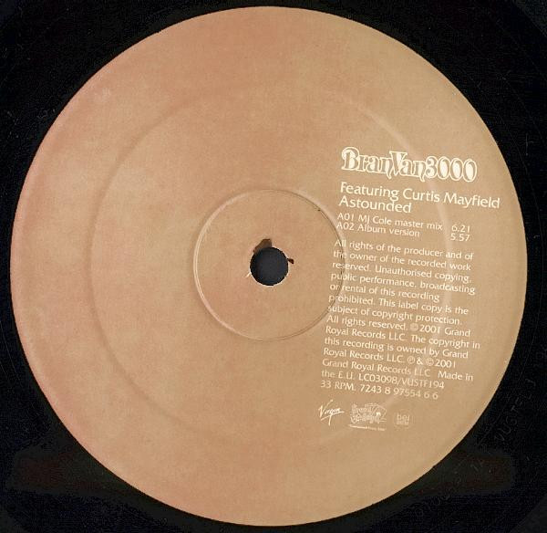 Bran Van 3000 Featuring Curtis Mayfield - Astounded | Virgin (VUSTF 194) - 2 Bran Van 3000 Featuring Curtis Mayfield - Astounded | Virgin (VUSTF 194) - 2