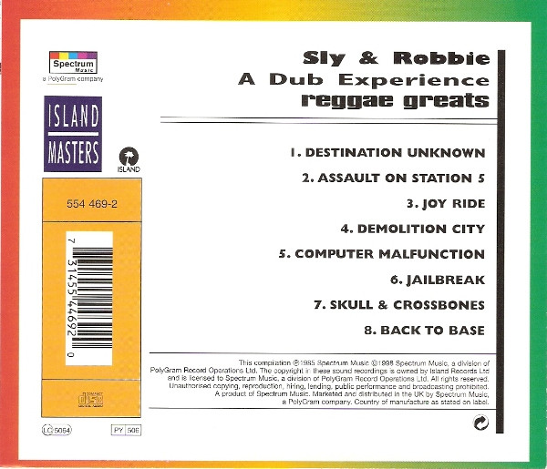 Sly & Robbie - A Dub Experience - Reggae Greats | Spectrum Music (554 469-2) - 2 Sly & Robbie - A Dub Experience - Reggae Greats | Spectrum Music (554 469-2) - 2