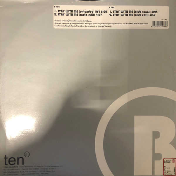 Phat 49 - Stay With Me | Tenth Records (TNT 001) - 2