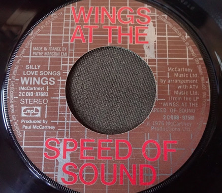 Wings - Silly Love Songs / Cook Of The House | Parlophone (2 C. 010-97683) - 4