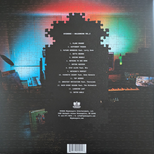 Evidence - Unlearning Vol. 2 | Rhymesayers Entertainment (RSE421-1) - 4 Evidence - Unlearning Vol. 2 | Rhymesayers Entertainment (RSE421-1) - 4