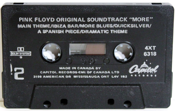 Pink Floyd - Soundtrack From The Film "More" [Cassette] | Harvest (4XT-6318) - 4