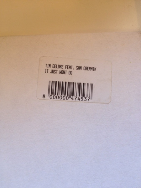 Tim Deluxe Feat. Sam Obernik - It Just Wont Do | Not On Label (XXX-1) - main Tim Deluxe Feat. Sam Obernik - It Just Wont Do | Not On Label (XXX-1) - main