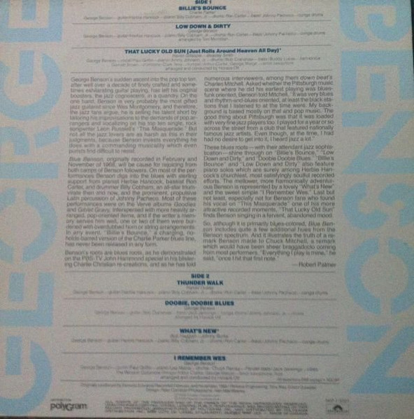 George Benson - Blue Benson [Vinyl] | Polydor (MIP-1-9351) - 2
